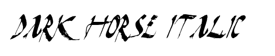 Dark Horse Italic