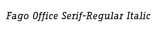 Fago Office Serif