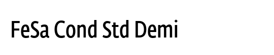 Fedra Sans Condensed Std