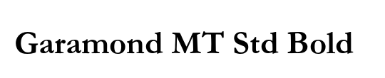 Garamond MT Std