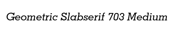 Geometric Slabserif 712