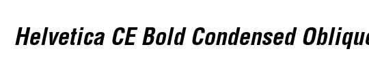 Helvetica Condensed BQ