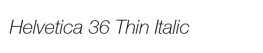 Helvetica CE 35 Thin