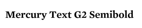 Mercury Text G1