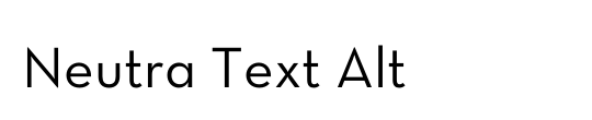 Neutra Text TF