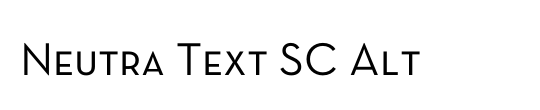 Neutra Text TF SC