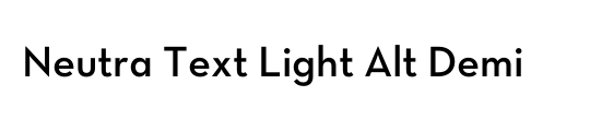 Neutra Text TF Light Alt