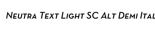 Neutra Text TF Light SC