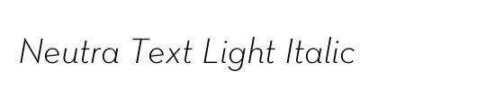 Neutra Text Light Alt