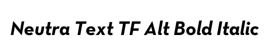 Neutra Text TF