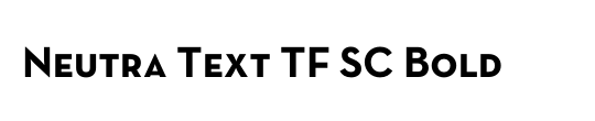 Neutra Text TF