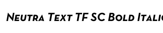 Neutra Text TF