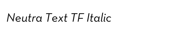 Neutra Text TF