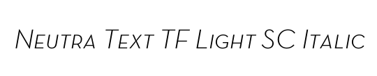 Neutra Text TF Light SC