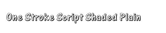 One Stroke Script LET