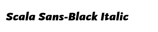 ScalaSans Black
