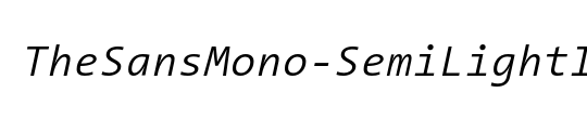 The Sans Mono-