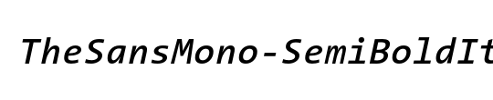 The Sans Mono-