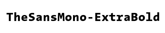 The Sans Mono-