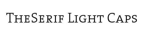 The Serif Light-