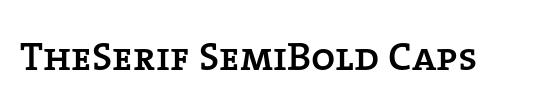 The Serif Semi Bold-