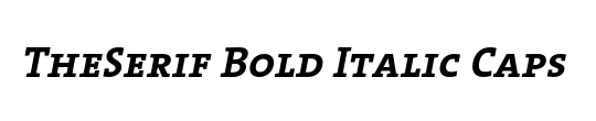 The Serif Bold-