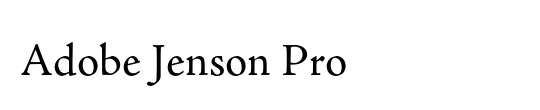 Adobe Jenson Pro