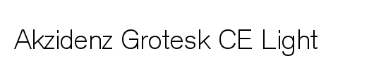 Akzidenz Grotesk Light