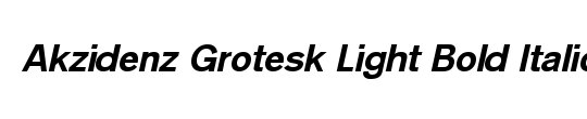 Akzidenz Grotesk Light