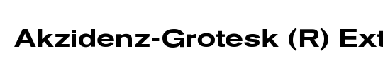 Berthold Akzidenz Grotesk BE