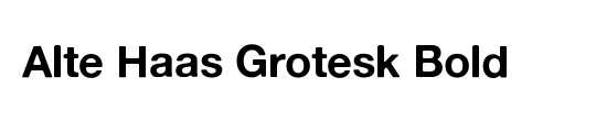 Alte Haas Grotesk