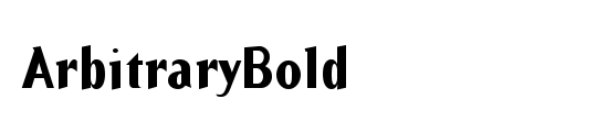 ArbitraryBold