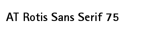 Rotis Semi Serif Std