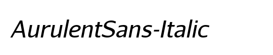 Aurulent Sans