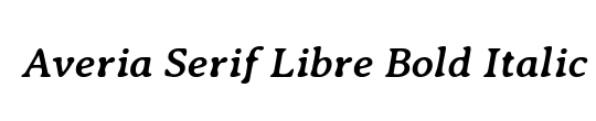 Averia Serif Libre