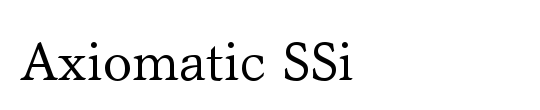 Axiomatic SSi