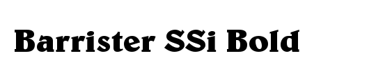 Barrister Condensed SSi