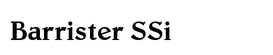Barrister Condensed SSi