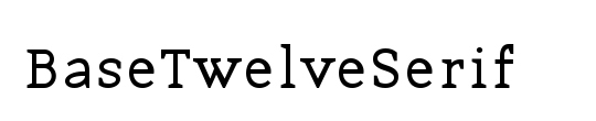 BaseTwelveSerif