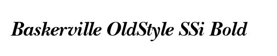 Baskerville OldStyle SSi