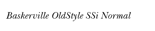 Baskerville OldStyle SSi