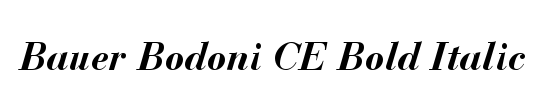 Bodoni Six ITC