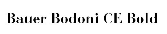 Bauer Bodoni D