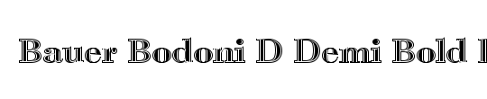 Bauer Bodoni SC D