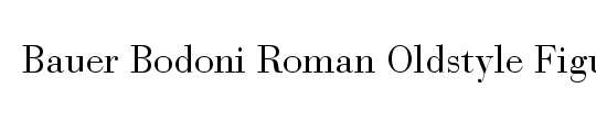 Bauer Bodoni