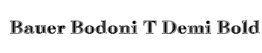 Bauer Bodoni T In1