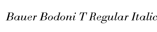 Bauer Bodoni T