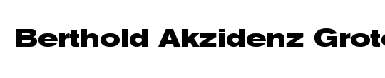 Berthold Akzidenz Grotesk