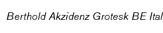 Berthold Akzidenz Grotesk