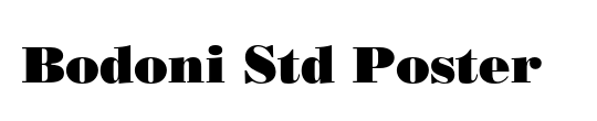 Bodoni Std